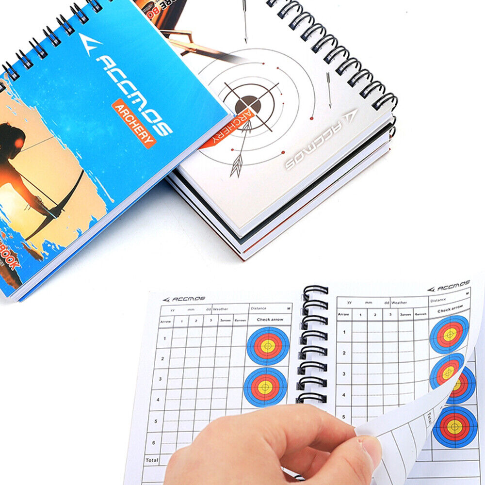 Archery Target Score Book Record Keeping Pocket 50Page Recurve Bow Shooting Game